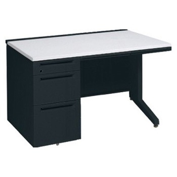 アドバンス 左片袖3段B5 中央引出し付(A3対応) コンセント対応タイプ L脚 オカムラ(岡村製作所)