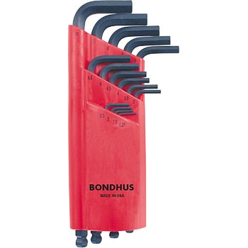 ボールポイントロングレンチミリ15本組 BONDHUS
