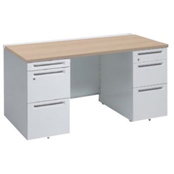 アドバンス 両袖机 3段B5 中央引出し無 スタンダードタイプ オカムラ(岡村製作所)