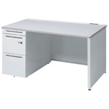 アドバンス 左片袖 中央引出し無 コンセント対応 ダイヤル錠タイプ パネル脚 オカムラ(岡村製作所)