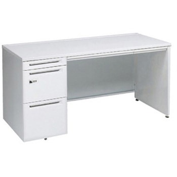 アドバンス 左片袖 中央引出し付(A3対応) コンセント対応タイプ ダイヤル錠タイプ パネル脚 オカムラ(岡村製作所)