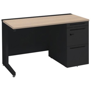 アドバンス 右片袖 中央引出し無 標準タイプ ダイヤル錠タイプ L脚 オカムラ(岡村製作所)