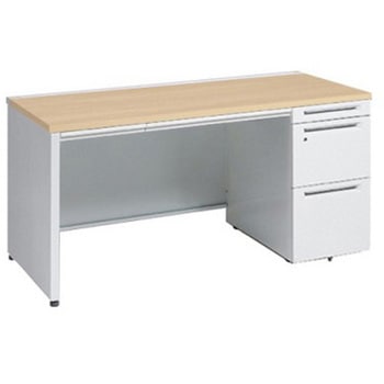 アドバンス 右片袖 中央引出し付(A3対応) 標準タイプ パネル脚 オカムラ(岡村製作所)