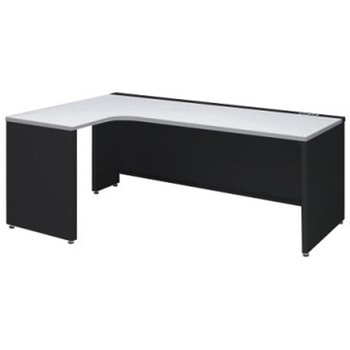 アドバンス L型左用引出無 配線カバーコンセント対応タイプ パネル脚 オカムラ(岡村製作所)