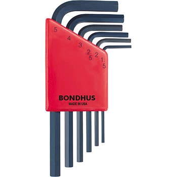 六角ショート ミリセット6pcs． BONDHUS