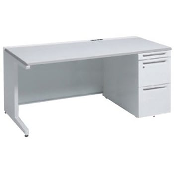 アドバンス 右片袖 中央引出し無 コンセント対応タイプ L脚 オカムラ(岡村製作所)