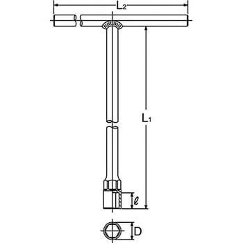 104M-10 T型レンチ 1個 コーケン Ko-ken (山下工業研究所) 【通販