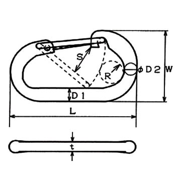 DF-6 Dフック 1個 水本機械製作所 【通販サイトMonotaRO】