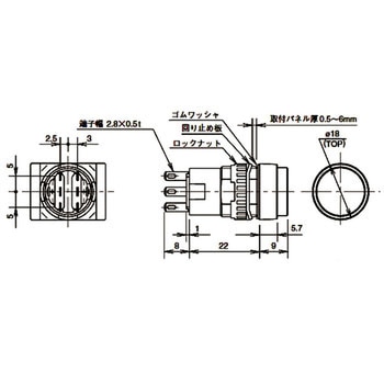 Φ16 A6シリーズ 押ボタンスイッチ(丸突形) IDEC(和泉電気)
