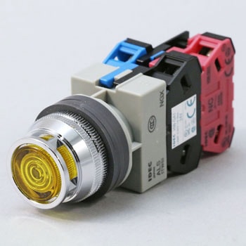 Φ25 TWSシリーズ照光押ボタンスイッチ (突形フルガード付 LED) IDEC(和泉電気)