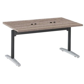 Livesミーティングテーブル T字脚天板フラップ/矩形 1500×900×720 CU付 - オカムラ(岡村製作所)