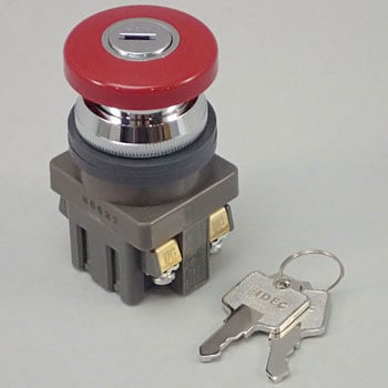 Φ30 押ボタンスイッチ(大形・プッシュロック鍵リセット形)