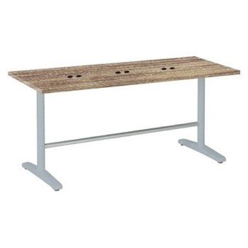 87AFFH MER2 Livesミーティングテーブル T字脚天板固定/矩形 1800×750×720 CU付 オカムラ(岡村製作所) 06936390