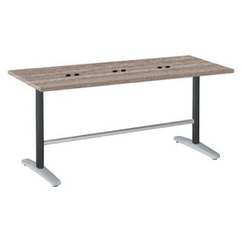 87AFFH MEW1 Livesミーティングテーブル T字脚天板固定/矩形 1800×750×720 CU付 オカムラ(岡村製作所) 06936399