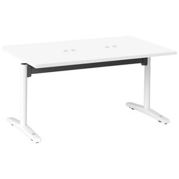 87AHFL MDA7 Livesミーティングテーブル T字脚天板フラップ/矩形 1500×900×720 CU付 オカムラ(岡村製作所) 06937029