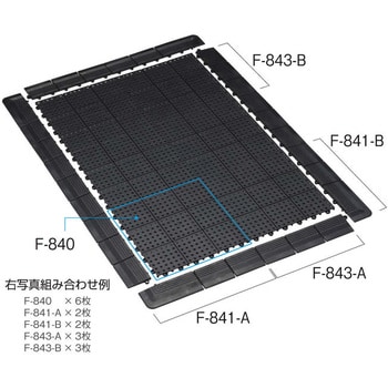 F-840 導電性フロアシステム フロアユニット ホーザン 材質PVC 