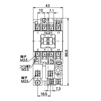 代引不可】日東工業 ENA25-44-TM3J スリムセーバ標準電灯分電盤