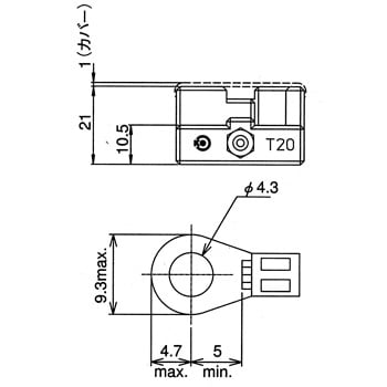 T20C08 ねじ端子台(組式) 30A T20シリーズ 1個 パトライト(旧春日電機