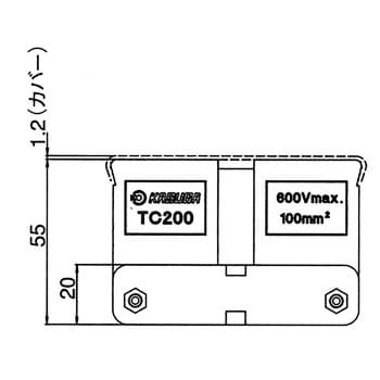 ねじ端子台(組式) 240A TC200シリーズ パトライト(旧春日電機)