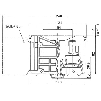 TX600N レール式端子台 TXシリーズ 1箱(3個) パトライト(旧春日電機