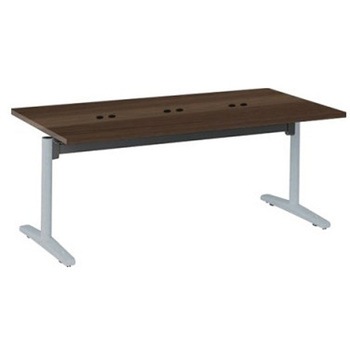 87AHFM MDA3 Livesミーティングテーブル T字脚天板フラップ/矩形 1800×900×720 CU付 オカムラ(岡村製作所) 06946865