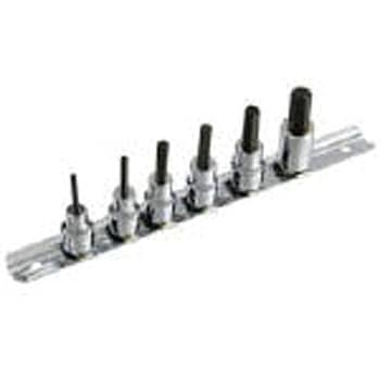 3/8DR．6PC．ヘックスビットソケットハンガーセット Pro-Auto