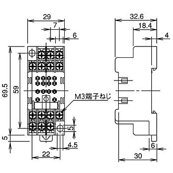汎用リレー ソケット 金具 IDEC(和泉電気)