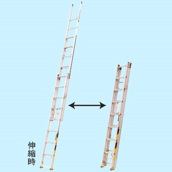 三連伸縮はしご サン太 アルミ合金製 縮長2.93m 全長7.02m