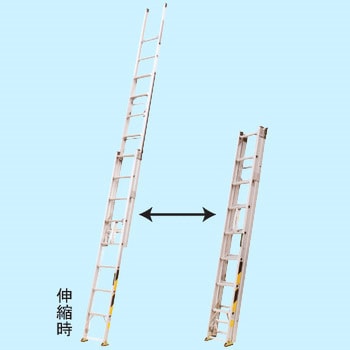 送料無料 二連伸縮はしご サンノテ DEP-5.2 4984842101957-www