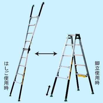 四脚調整式 はしご兼用脚立