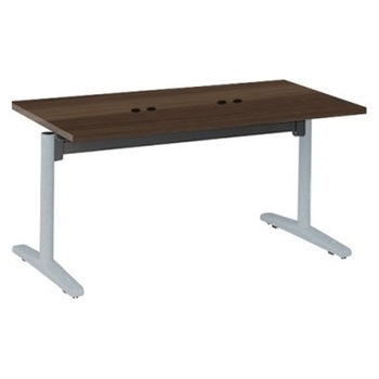 Livesミーティングテーブル T字脚天板フラップ/矩形 1500×750×720 CU付 オカムラ(岡村製作所)