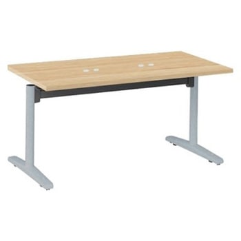 Livesミーティングテーブル T字脚天板フラップ/矩形 1500×750×720 CU付 オカムラ(岡村製作所)