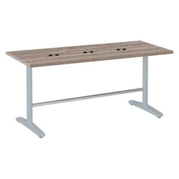 87AFFH MER1 Livesミーティングテーブル T字脚天板固定/矩形 1800×750×720 CU付 オカムラ(岡村製作所) 06957356