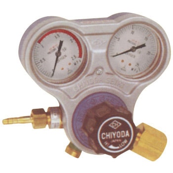 スタウト圧力調整器 (酸素用)(逆火防止付)