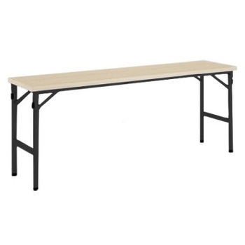 8185LB MX61 折りたたみテーブル 幕板なし・棚なし 1800W450D ブラックフレーム オカムラ(岡村製作所) 06965266