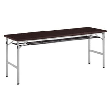 8186KX MX63 折りたたみテーブル 幕板なし・棚付 1800W600D シルバーフレーム オカムラ(岡村製作所) 06965336