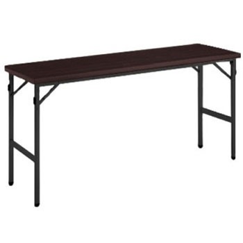 8186LC MX63 折りたたみテーブル 幕板なし・棚なし 1500W600D ブラックフレーム オカムラ(岡村製作所) 06965388