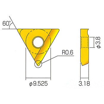 ライトニングボルト 富士元 デカモミ専用チップ HSS ▽796-8264 T32GUX