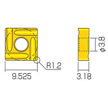 S32GUR NK1010(ノンコート) チップ S32GUR 1箱(12個) 富士元工業