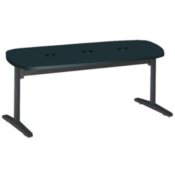 87AHHM MES8 Livesミーティングテーブル T字脚天板フラップ/楕円形 1800×900×720 CU付 オカムラ(岡村製作所) 06968206