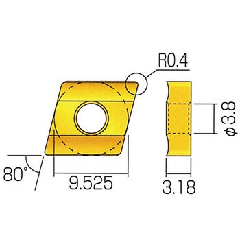 ポイント5倍】富士元工業 チップ (12個入り) C32GUR-0.8R NK2020-