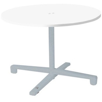 87AEGP MP11 Livesミーティングテーブル 単柱脚天板フラップ/丸形 1050Φ×720 CU付 オカムラ(岡村製作所) 06968495