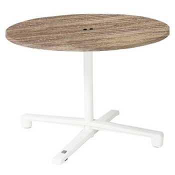 87AEGP MET2 Livesミーティングテーブル 単柱脚天板フラップ/丸形 1050Φ×720 CU付 オカムラ(岡村製作所) 06968538