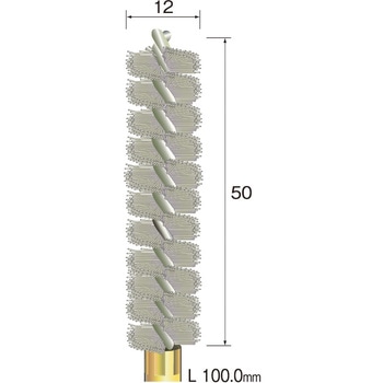 FD2115 ミニモ スパイラルホールブラシ ナイロン Φ12 1本 ミニター 【通販モノタロウ】