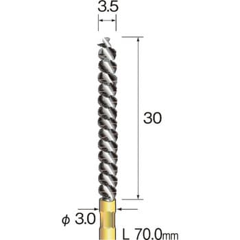 FD2006 ミニモ スパイラルホールブラシ 馬毛 Φ3．5 1本 ミニター