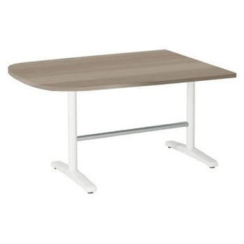87AFEL MDB5 Livesミーティングテーブル T字脚天板固定/台形 1500×900×720 オカムラ(岡村製作所) 06976405