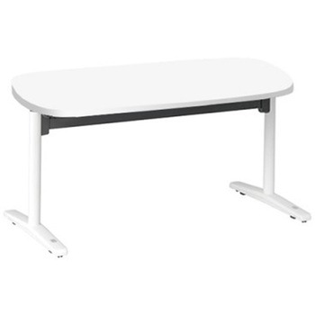 87AHCL MDA7 Livesミーティングテーブル T字脚天板フラップ/楕円形 1500×900×720 オカムラ(岡村製作所) 06978146
