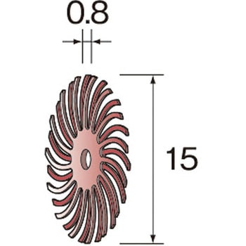 ミニモ ラバーブラシ #220 Φ15 20入 ミニター