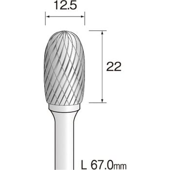 BC4384 ミニモ 超硬カッター クロスカット Φ12．5 ミニター 軸径6mm