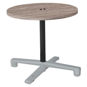87AEGE MEW1 Livesミーティングテーブル 単柱脚天板フラップ/丸形 750Φ×720 コンセント付 オカムラ(岡村製作所) 06986826